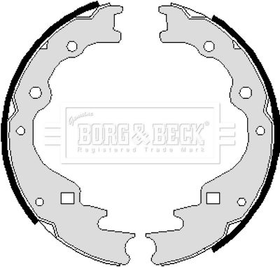 BORG & BECK Комплект тормозных колодок BBS6009